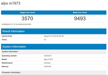 Meizu 16s Pro протестировали в Geekbench: SoC Snapdragon 855 Plus не подтверждена