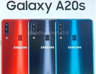 Samsung Galaxy A20s в трех официальных цветах