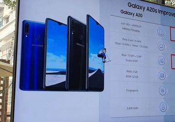 Представляя смартфон Galaxy A20s, компания Samsung ошиблась в описании модели Galaxy A20