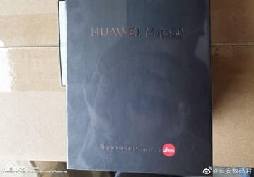 Первые живые фото упаковки Huawei Mate 30