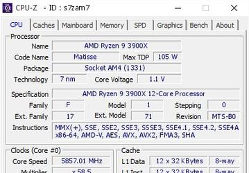 В шаге от 6 ГГц. Флагманский 12-ядерный AMD Ryzen 9 3900X продемонстрировал впечатляющий разгон