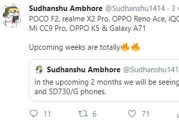 Pocophone F2 на SoC Snapdragon 855 Plus выйдет в ближайшие недели