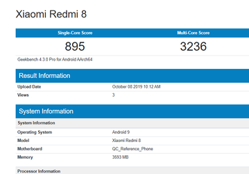 Шаг назад. Redmi 8 серьезно уступил Redmi 7 в тесте Geekbench