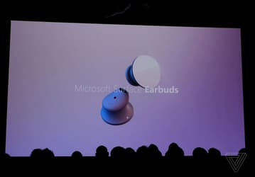 Самый функциональный конкурент AirPods 2: Microsoft представила беспроводные наушники Surface Earbuds, которыми можно перещелкивать слайды в PowerPoint