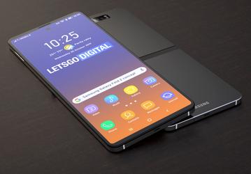 Вертикальная раскладушка Samsung с гибким экраном на качественных изображениях