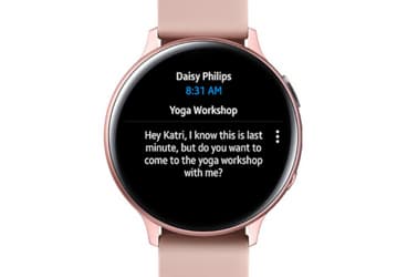 Дружба Samsung и Microsoft. Почтовик Outlook теперь доступен на умных часах Galaxy Watch