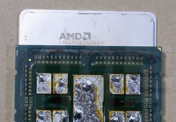 Под крышками новых 64-ядерных процессоров AMD находится припой