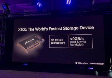 Micron называет твердотельный накопитель X100 на памяти 3D XPoint «самым быстрым в мире»