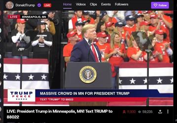 Twitter уже не модно. Трамп запустил свой стрим на Twitch