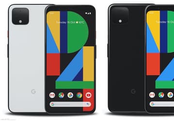 Черный, белый и розовый. Google Pixel 4 и Pixel 4 XL позируют на больших официальных рендерах