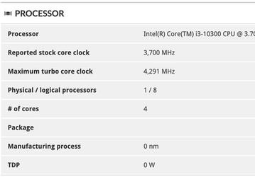 Intel Core i3-10320 обходит по производительности Core i7-7700