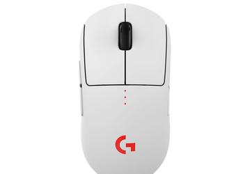 Беспроводная игровая мышь Logitech G Pro Ghost Limited Edition окрашена в белый цвет