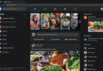 Тёмный Facebook доступен для избранных