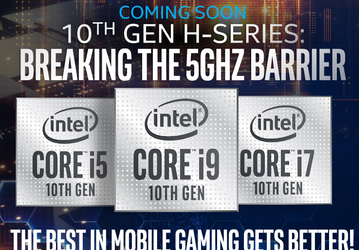 8 ядер, 16 потоков и частота выше 5,0 ГГц для модели Core i7. Intel анонсировала мобильные процессоры Comet Lake-H