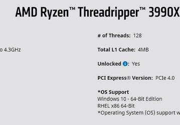 Один процессор для рендеринга всего. 64-ядерный AMD Ryzen Threadripper 3990X полностью рассекречен