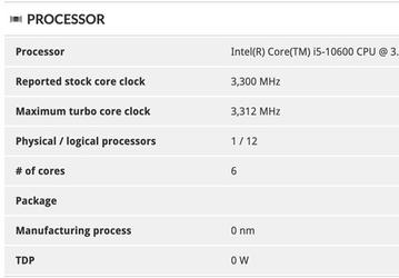 При равенстве характеристик новейший 6-ядерный Core i5-10600 уступает старенькому Core i7-8700