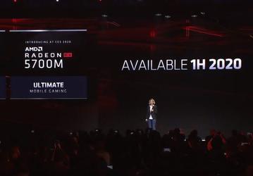 AMD анонсировала видеокарты Radeon RX 5700M и RX 5600M