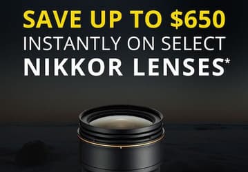 Nikon вводит скидки на 28 моделей объективов Nikkor