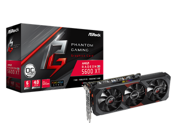 Ассортимент ASRock пополнили видеокарты Radeon RX 5600 XT Phantom Gaming D3 6G OC, Radeon RX 5600 XT Phantom Gaming D2 6G OC и Radeon RX 5600 XT Challenger D 6G OC