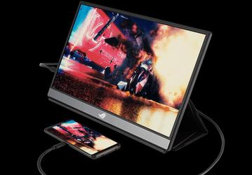Портативный игровой монитор Asus ROG Strix XG17AHPE может проработать без подзарядки 3,5 ч