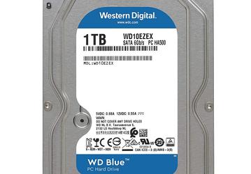 Жесткий диск WD Blue объемом 1 ТБ подешевел до 40 долларов