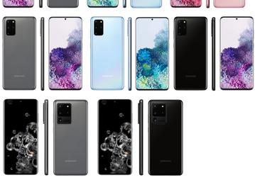 Все семейство Samsung Galaxy S20 на одном изображении