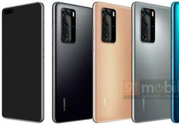 Вот так выглядят цветовые варианты Huawei P40 и P40 Pro