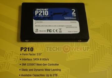 Твердотельные накопители Patriot P210 и P220 выполнены в типоразмере 2,5 дюйма