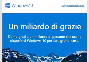 С большим опозданием число активаций Windows 10 достигло 1 миллиарда, но это не точно