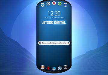 Samsung показала первый смартфон с овальным дисплеем