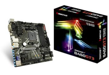 Системная плата Biostar Racing B450 GT3 выполнена в типоразмере microATX