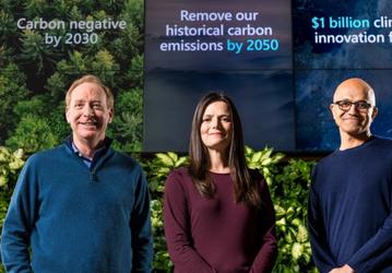 Microsoft хочет удалить свой углеродный след к 2050 году 