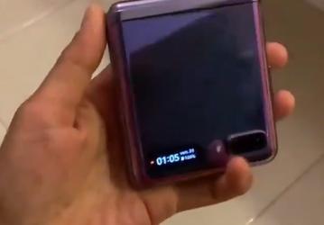 Первая гибкая раскладушка Samsung позирует на видео во всей красе