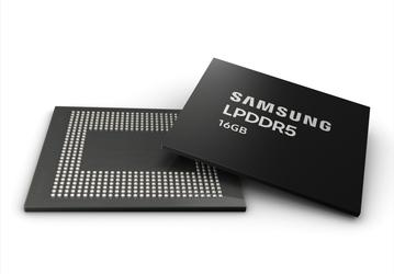 Samsung начинает серийный выпуск первых в отрасли микросхем памяти LPDDR5 DRAM объемом 16 ГБ