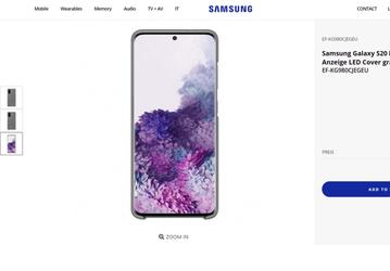 Samsung показала Galaxy S20 во всей красе за неделю до анонса прямо на официальном сайте