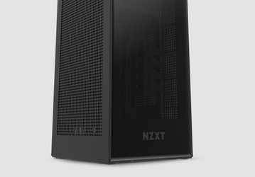 Корпус NZXT H1 рассчитан на плату типоразмера mini-ITX и укомплектован блоком питания и СЖО