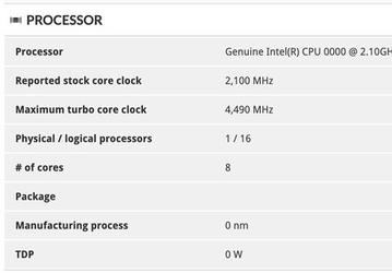 Топовый мобильный процессор Intel Core i7-10875H получит 8 ядер частотой до 4,5 ГГц
