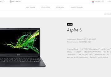 В ноутбуке Acer Aspire 5 замечен мобильный APU AMD Ryzen 5 5500U