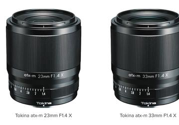 Названы цены и дата начала продаж объективов Tokina atx-m 23mm F1.4 X и atx-m 33mm F1.4 X