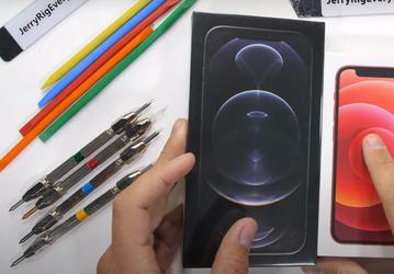 iPhone 12 mini и  iPhone 12 Pro Max царапают, сверлят, жгут и пытаются согнуть