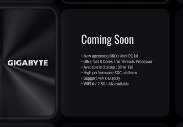 Мини-ПК на лучших мобильных процессорах AMD. Gigabyte готовит модели Brix на Ryzen 4000U