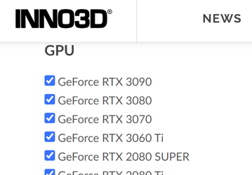 Inno3D подтверждает существование видеокарты Nvidia GeForce RTX 3060 Ti