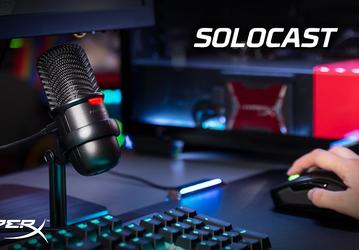 USB-микрофон HyperX SoloCast адресован стримерам и создателям мультимедийного контента