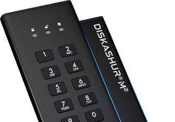 Портативный SSD iStorage diskAshur M2 с аппаратным шифрованием оснащен тастатурой