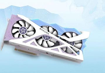 Для видеокарты Yeston Radeon RX 6800 XT Sakura Edition выбрано непривычное оформление