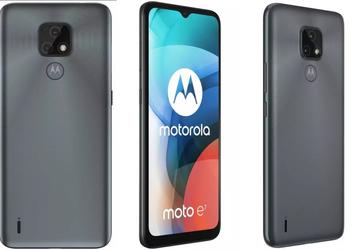 Moto E7 позирует на пресс-рендерах со всех сторон