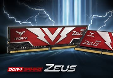 Модули памяти TeamGroup T-Force Zeus DDR4 U-DIMM и SO-DIMM украшены молниями