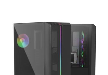 Передняя панель компьютерного корпуса Montech Sky One изготовлена из мелкой сетки