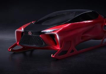 Такой Lexus мы еще не видели. Компания представила ультрасовременные сани Санта-Клауса с реактивными двигателями