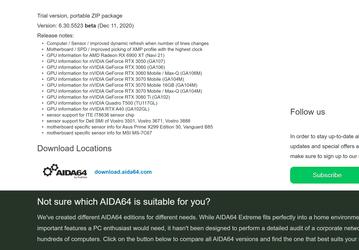 Видеокарты Nvidia GeForce RTX 3080 Ti, RTX 3060 и RTX 3050 подтверждены приложением AIDA64